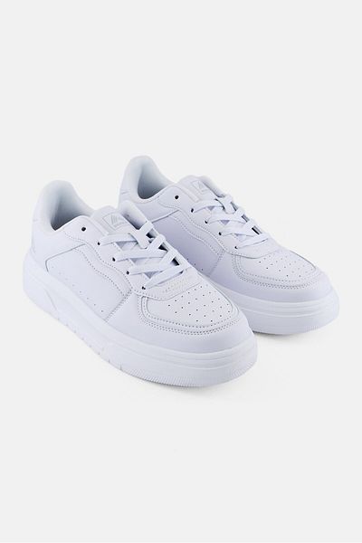 RBX Women Brand Logo Lace Up Outdoor Shoes, White
