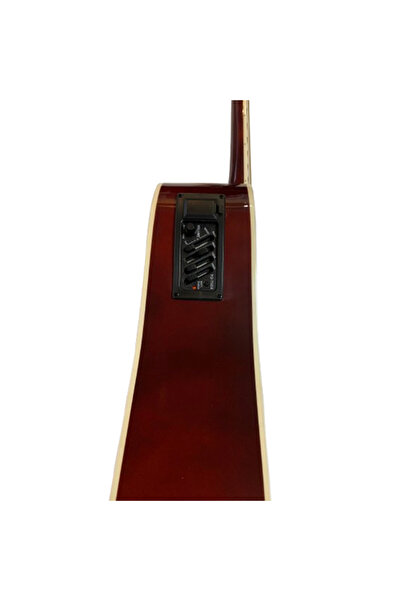 Parrot Electro Acoustic Guitar, Parrot DG200CE WRS, Red, with cutaway and 4-band EQ