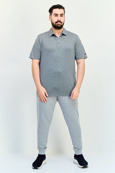 SKECHERS Men Sportswear Fit Short Sleeve Outdoor Polo Shirt, Grey