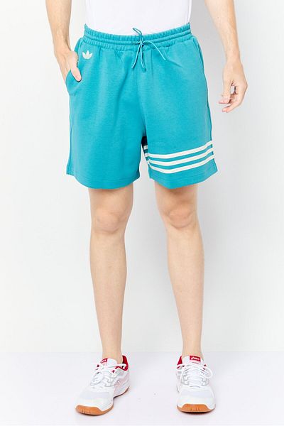 adidas Men Sportswear Fit Drawstring Outdoor Shorts, Teal Blue