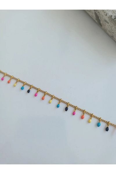 1881 STORE Steel Gold Colored Anklet
