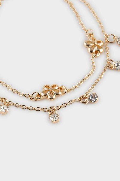 DeFacto Women's 2-Piece Pearl Detailed Bracelet F3654Axns