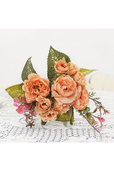 Choice 1 9 Heads Simulation Rose Fake Wedding Arch Silk Flower Home Decoration Artificial Home Living Room.