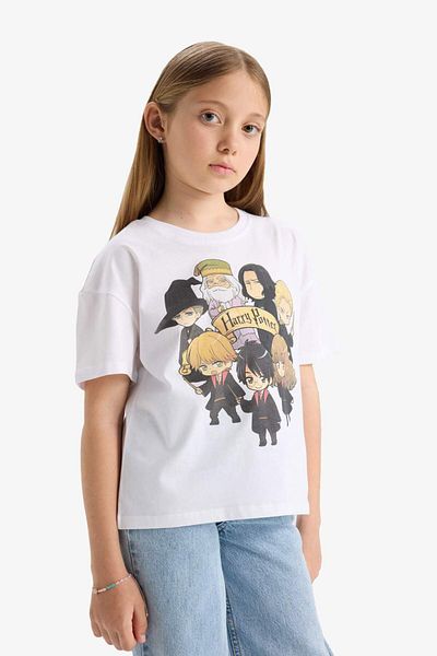 DeFacto Girl Harry Potter Relax Fit Crew Neck Short Sleeve T-Shirt E4411A825Sm