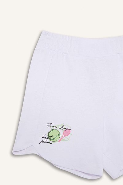 DeFacto Pantaloni scurți imprimați pentru fete cu talie elastică E5724A825HS