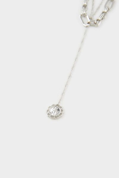 DeFacto Women's 3-Piece Y Dangle Silver Necklace E9091Axns