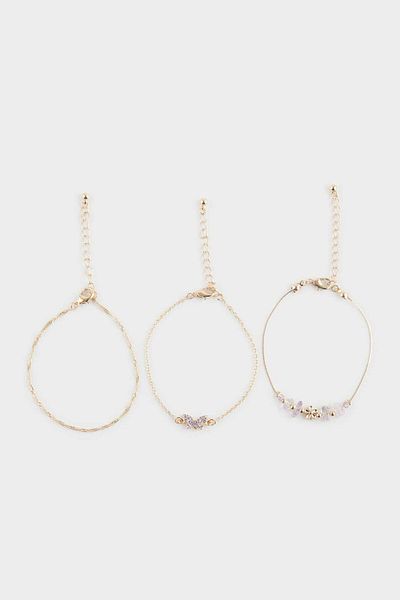 DeFacto Women's 3-Piece Gold Bracelet F3648Axns