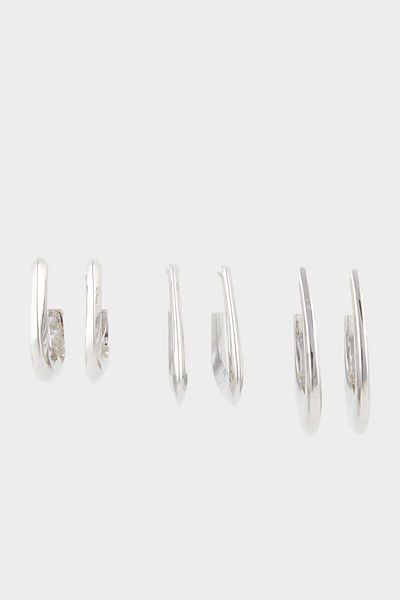 DeFacto Women's 3-Piece Gold Earrings E9065Axns