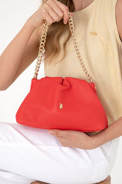 U.S. Polo Assn. Women's Pomegranate Flower Lambskin Handbag 50318231-Vr039