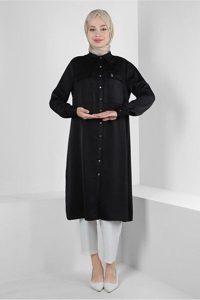 Alvina SHIRT COLLAR BUTTONED TUNIC 43858