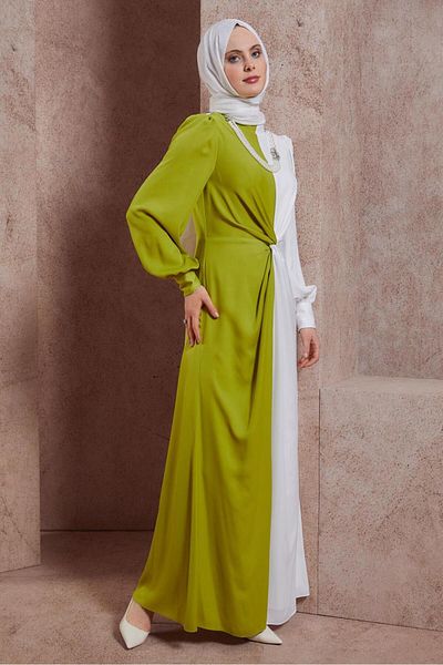 Alvina TWO COLOR ACCESSORIES EVENING DRESS 50401
