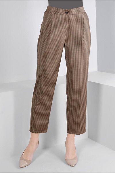 Alvina PLAID ZIPPERED PANT 70475