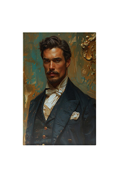 StoryGift Romania Tablou Canvas: Domnul Elegant În Costum Cu Vesă Și Batistă ...