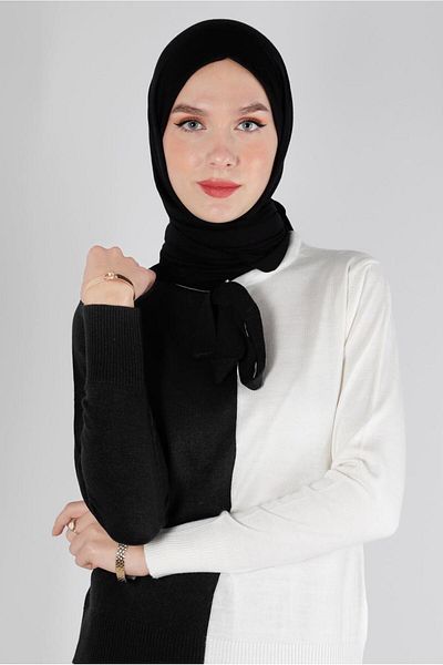 Alvina GULER CRAVATĂ tricotaje în două culori 43187