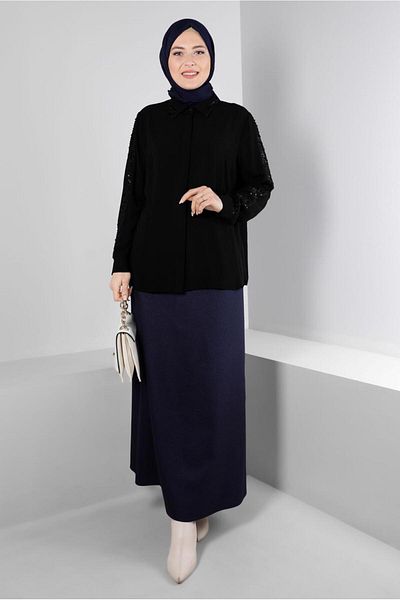 Alvina ΚΡΥΦΟ ΚΟΥΜΠΙ PULLU PAYET BLUZ 20240