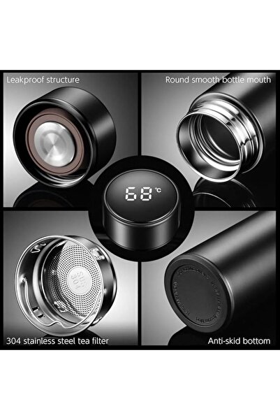 Other Premium Stainless Steel Thermal Insulating Cup, 500 ml with Touchscreen LED Display for Temperature