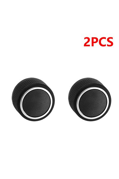 ALLOYSEED 2pcs 2/1pcs Car Audio Radio Volume Control Knob Dial Tuner Volume Rotary Knob Button Switch Cap For