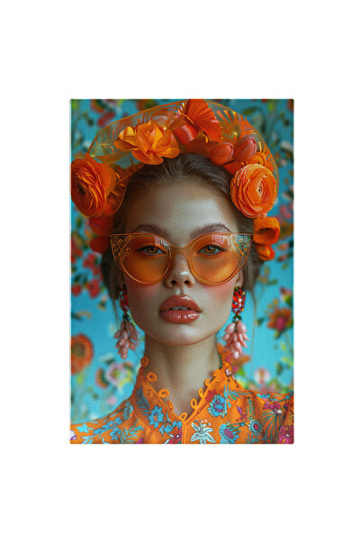 StoryGift Romania Tablou Canvas: Imagine Cu Un Stil Feminin Bogat În Flori - ...