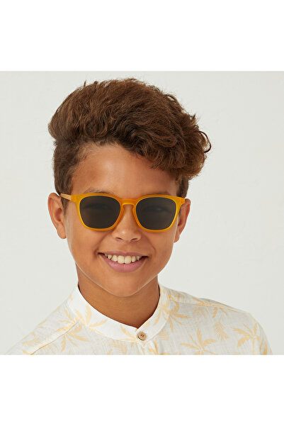 Babamio نظارات شمسية للأطفال من ماريا كيدز - من 9 إلى 14 عامًا - صفراء