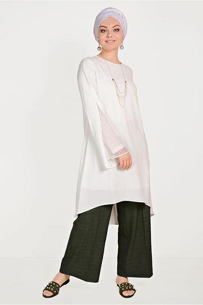 Alvina Tunic with Tulip Sleeves 40444