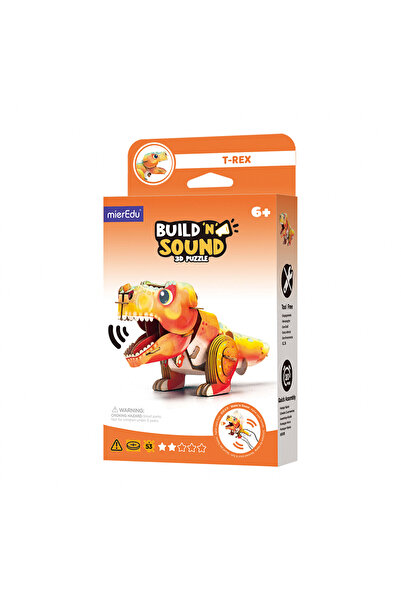 Mieredu Puzzle 3D cu sunete - Tyrannosaurus Rex, Build 'n' Sound