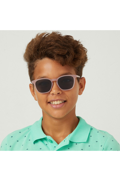 Babamio نظارات شمسية للأطفال من ماريا كيدز - من 9 إلى 14 عامًا - وردية اللون