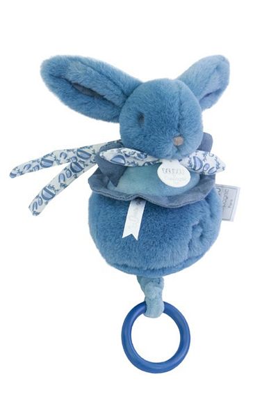 Doudou et Compagnie Musical Bunny Doudou® – blue, 20 cm