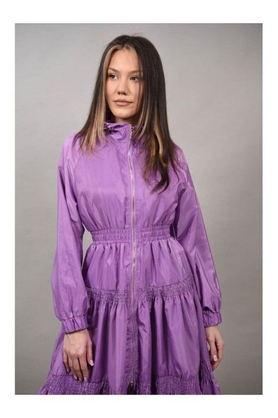 Monte Cervino LONG DRESS-TYPE FLEECE JACKET BRILLANZA S Lilac