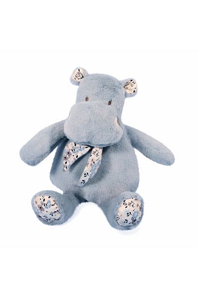 Histoire d'Ours Soft plush toy - Hippo, 22 cm, blue