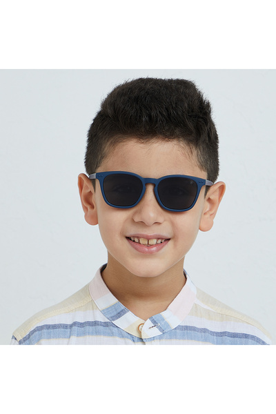 Babamio نظارات شمسية للأطفال من ماريا جونيور - من عمر 4 إلى 8 سنوات - زرقاء