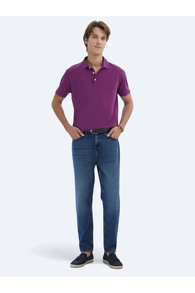 Kip Μπλουζάκι με γιακά Polo Plum Flat 100% βαμβάκι