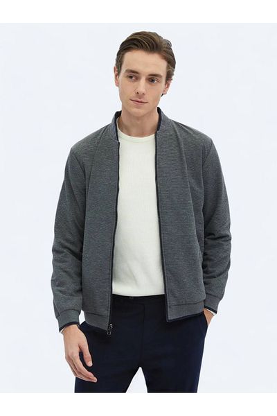 Kip Παλτό Navy Blue Woven