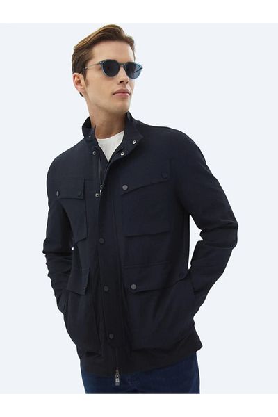 Kip Αθλητικό μπουφάν Navy Blue Regular Fit