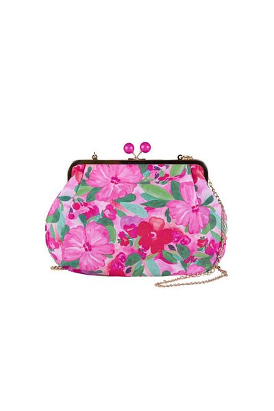 Pierre Cardin Pierre Cardin pink floral-themed shoulder bag