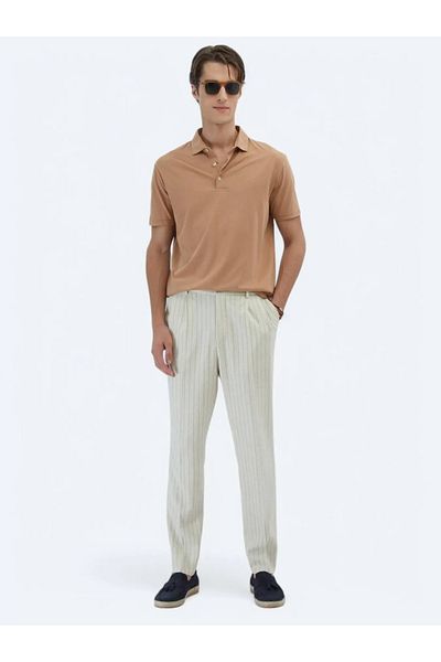 Kip Μπλουζάκι Mink Plain Polo Neck 100% βαμβάκι