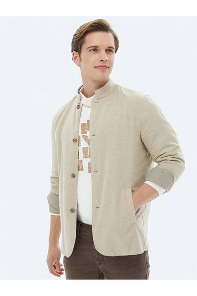 Kip Beige Woven Coat