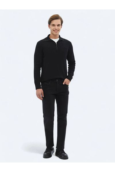 Kip Pulover de tricotaj cu model negru