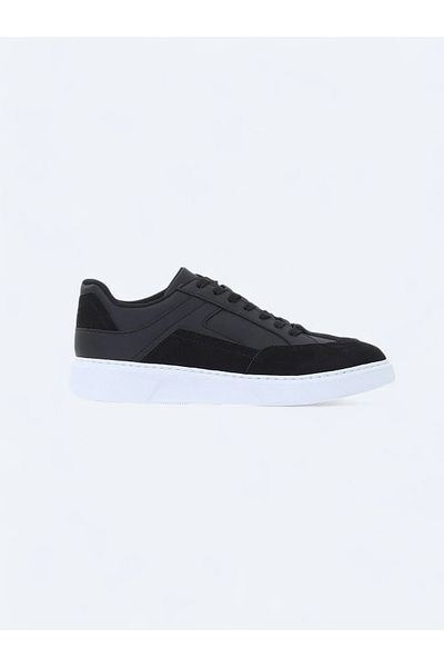 Kip Pantofi sport din piele intoarsa neagra