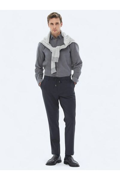 Kip Gray Corduroy Regular Fit Woven Velvet Casual 100% Cotton Shirt