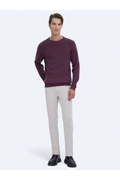 Kip Pulover din tricot cu model de prune