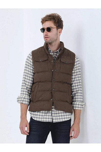 Kip Sports Style Hazelnut Woven Vest