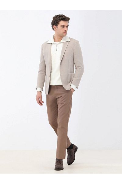 Kip Πλεκτό μπουφάν μοντέρνας εφαρμογής Light Mink