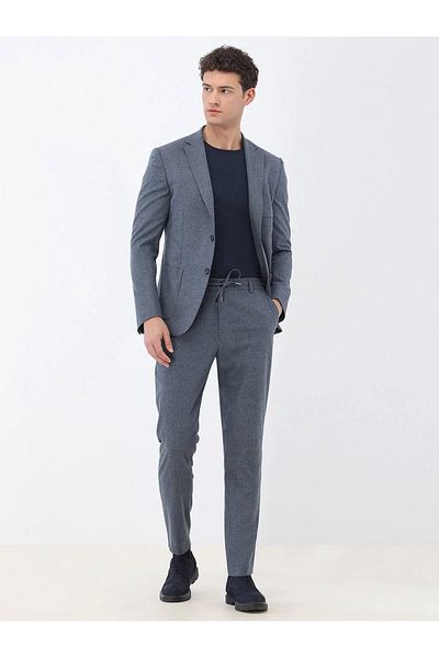 Kip Blue Striped Modern Fit Suit