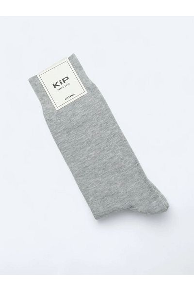 Kip Gray Elastane 75% Cotton Polyamide Socks