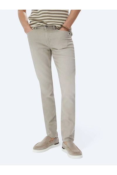 Kip Mink Slim Fit Denim Cotton Blended Trousers