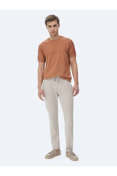 Kip Jogging Fit Mink Casual Trousers