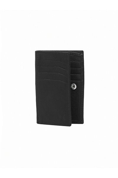 Kip Black Leather Wallet