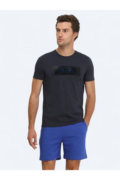 Kip Μπλουζάκι με στάμπα Navy Blue Crew Neck 100% βαμβάκι