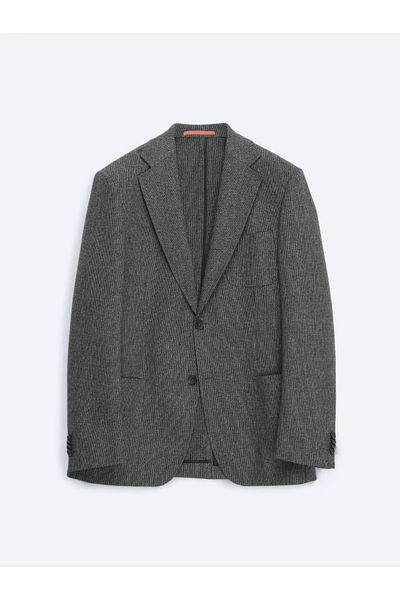 Kip Anthracite Straight Comfort Fit Wool Blend Suit
