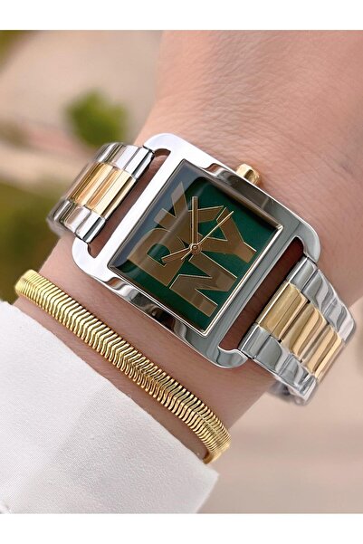 Dkny Çelik Kasa Ve Kordon 5 Atm Suya Dayanıklı 2 Yıl Garantili Kadın Kol Saati+Bileklik DKNY.L0045.2